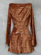 Charger l&#39;image dans la galerie, Robe Eileen - Browny Velvet
