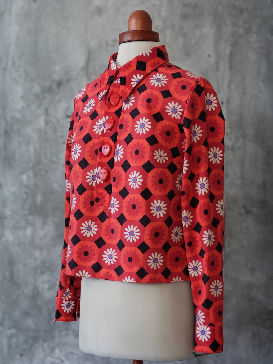 Chemise Clark - Sixties red