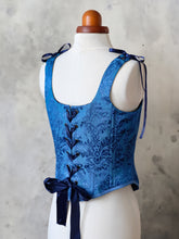 Charger l&#39;image dans la galerie, Corset Harley - Blue Ink
